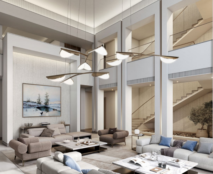 Chambre principale d'un logement de Sobha Siniya Island